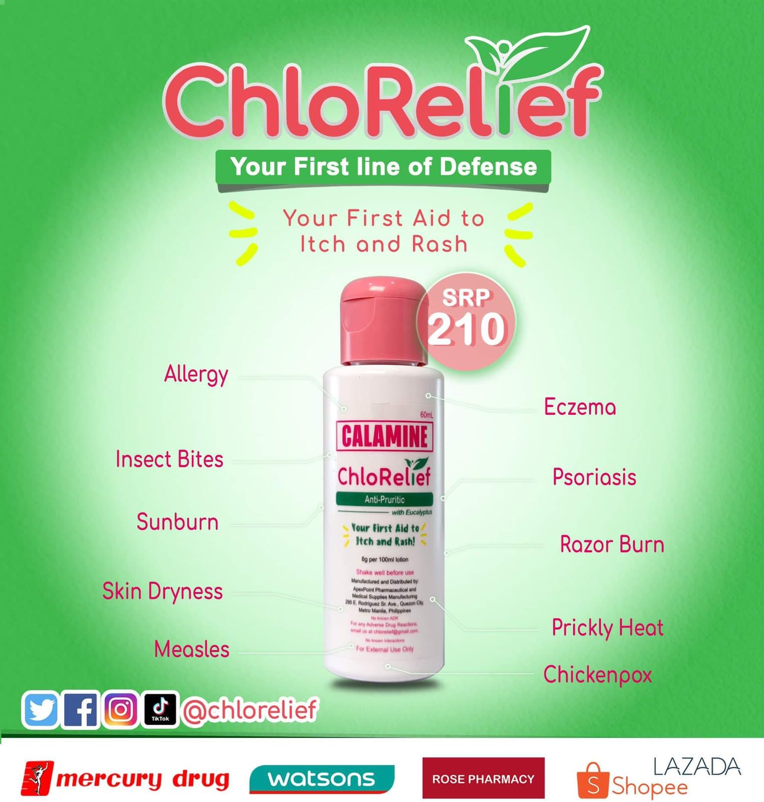 Chlorelief Calamine 60ml